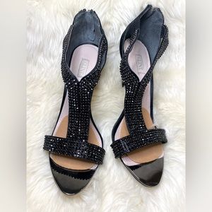 Sparkly Black Glint Heels 6.5, includes box